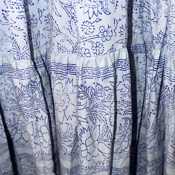 Wonderly Light Blue Floral Halter Maxi Dress - Picture 5 of 6